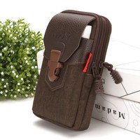 Sac de ceinture en cuir PU pochette de téléphone portable pour iPhone 6.1 pouces pochette de téléphone en cuir