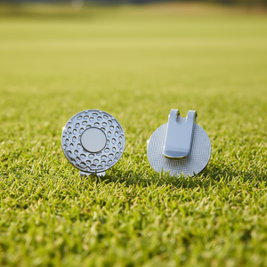 Clip de chapeau de golf Dericsson de haute qualité 25 mm, marqueur de balle de golf en métal avec logo personnalisé, accessoires de golf - Product Image 1