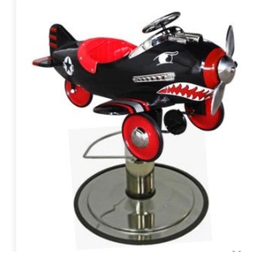 Sedia da parrucchiere per bambini in altezza regolabile divertente Design cartone animato materiale in legno sintetico struttura stabile uso da barbiere - Product Image 5