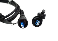 Cordon de raccordement à fibre optique étanche extérieur ZLTC avec connecteur étanche IP67 ODVA LC