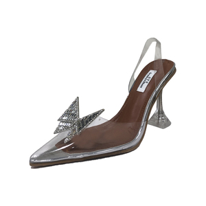 Sandalias de Mujer con Pedrería, Sandalias Transparentes de PVC con Tacón Alto, Sandalias Gladiador de Verano, Zapatos para Fiesta o Baile de Graduación - Product Image 6