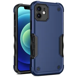 适用于iPhone 11 12 Pro 13 Promax的2合1混合外壳外壳，适用于iPhone 14 15的tpu + pc防震外壳