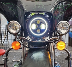 Phare à LED pour jeep Harley, système d'éclairage automatique de 7 pouces, H4 - Product Image 2