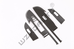 WZXD 2021 Cubierta de botón del interruptor de elevalunas eléctrico RHD, embellecedor de ventana de puerta, cubiertas de botones de ventana interiores para - Product Image 4