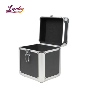 7'' Vinyl Record Storage Box Sturdy LP Holder Crate Organizes All Your Favorite Classic, Oldies, or Recent Hit Albums in Style