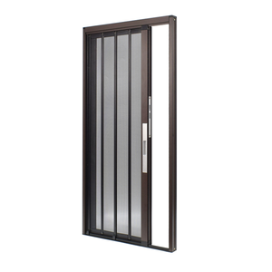 Porte pliante en aluminium moderne pour la maison, pare-feu, lavable, <span class=keywords><strong>moustiquaire</strong></span> à mailles plates, résistante aux griffures des animaux, garantie 5 ans - Product Image 1