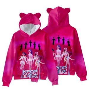 Nuova <span class=keywords><strong>Felpa</strong></span> <span class=keywords><strong>con</strong></span> Cappuccio 3D <span class=keywords><strong>con</strong></span> Orecchie di Gatto, Stampa Digitale di Film KPop Demon Hunters Witch Hunter, Abbigliamento per Adulti e Bambini - Product Image 5