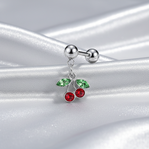 Nuovo <span class=keywords><strong>Design</strong></span> Gioielli per Piercing all'Orecchio, Orecchino a Ciliegia per Cartilagine e Trago, Gioielli alla Moda per Uomo e Donna, Anello per Orecchio Helix - Product Image 4