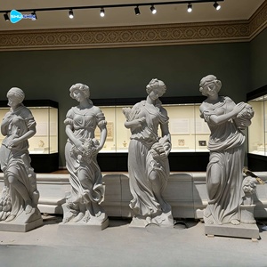 Estatuas de mármol blanco de las cuatro estaciones, estilo griego, para decoración de jardín. - Product Image 6