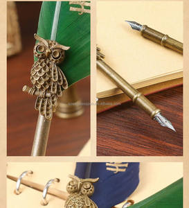 Juego de Plumas de Escritura Vintage 2026, Delicadas y de Colores, con Soporte, para Regalo de Boda - Product Image 4