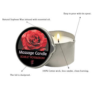 Candela da Massaggio con Olio Essenziale in Barattolo di Latta, Regalo di Lusso per San Valentino e Compleanno, Vendita all'Ingrosso <span class=keywords><strong>2026</strong></span> - Product Image 3