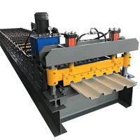Machine de formage à froid pour tôles de toiture profilées 686 IBR / Machine de fabrication de toitures pour le Zimbabwe