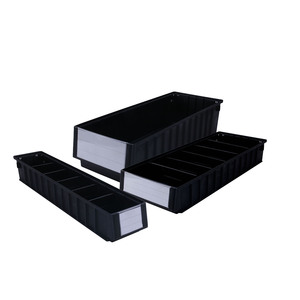 ESD Anti-Static Collapsible Plastic Storage Boxes Bins for Office <strong>Organization</strong> <strong>Tools</strong> Electronic Parts PCB SMT Disks Shelf <strong>Trays</strong> - Product Image 2