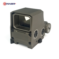 AIMLASER AM-H2S Viseur holographique réel Couleur noire Bouton latéral Vision de nuit Compatible Viseur holographique résistant à l'eau et aux chocs