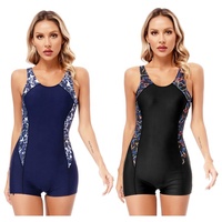 Maillot de bain une pièce imprimé pour femme, sportif et conservateur, pour l'entraînement, la natation, le surf, la plage, la piscine, les sources chaudes d'Hawaï