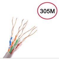 Harga Pabrik Supplier Kabel LAN Jaringan Cat5e Cat 5 Tembaga Penuh 0.5mm SFTP FTP UTP 305m
