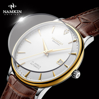 Relojes mecánicos de lujo para hombre con logotipo personalizado OEM, 41 mm, cristal de zafiro, acero inoxidable, reloj de pulsera automático