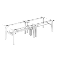 JIECANG Table d'étude ergonomique minimaliste intelligente meubles de maison bureau ensemble de bureau pour 4 personnes