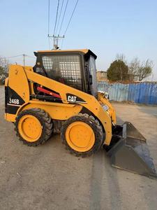 Nouvel arrivage Chargeur original Caterpillar <span class=keywords><strong>Cat</strong></span> 246b Mini chargeuse sur pneus d'occasion Prix bon marché Chargeur compact <span class=keywords><strong>CAT</strong></span> 246 d'occasion - Product Image 2