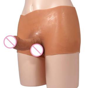Dildo Indossabile 5*14cm in <span class=keywords><strong>Silicone</strong></span> con Pene Realistico e Scroto per Lesbiche, Giocattolo Sessuale Solido per Donne e Coppie Adulte - Product Image 4