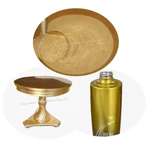 Оптовая продажа, металлический золотой жемчуг, бронзовый порошок, латунный медный пигмент для нанесения краски