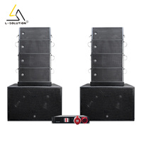 Système Sonore Complet Lsolution H20 Active Dual 10 Pouces 700W, Haut-parleur Line Array 8006, Double Subwoofer Amplifié 18 Pouces pour Église