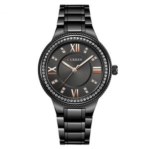 Nouvelles montres de mode pour femmes Curren 9004, montre à quartz en or rose de luxe pour femmes, bijoux de soirée pour femmes, cadeaux pour femmes, montres-bracelets - Product Image 3