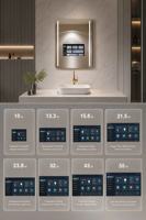 Miroir de salle de bain intelligent avec télévision intégrée, éclairage LED, 600x800mm, personnalisable pour hôtel, 2 Go de RAM, fabriqué en usine