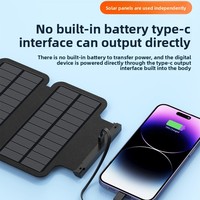 Station d'alimentation extérieure, panneau pliable, charge solaire manuelle, charge sans fil 20000 mA, portable, haute capacité, PVC