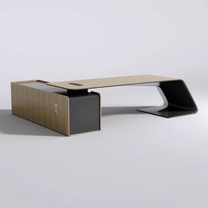 Escritorio <span class=keywords><strong>de</strong></span> Oficina Moderno y Lujoso <span class=keywords><strong>de</strong></span> Tablero <span class=keywords><strong>de</strong></span> Melamina XTKD-36 para Gerente/Jefe/Director Ejecutivo - Colores y Tamaños Personalizables, Proceso <span class=keywords><strong>de</strong></span> Sellado <span class=keywords><strong>de</strong></span> Bordes Completos - Product Image 5