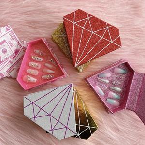 Artificial Fingernails <strong>Multiple</strong> Stick on Colour Design Wholesale Custom Press on <strong>Nails</strong> Packaging - Product Image 3