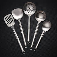 Acier inoxydable En Métal 5pcs Non Bâton Servant Des Outils Ensemble De Cuisine Ustensiles de Cuisine Set Batteries de cuisine