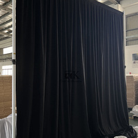 Kits de tuyaux et de draperies Rideaux de tuyaux et de draperies de haute qualité de 20 pieds Support réglable pour tuyaux et draperies