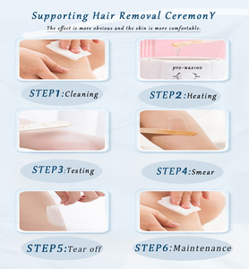 Natural Cosmetics Soft Wax Kit Zucker <span class=keywords><strong>paste</strong></span> mit Rosen-und Honig duft zur Entfernung von Gesicht und Bikini/intimem Haar - Product Image 3