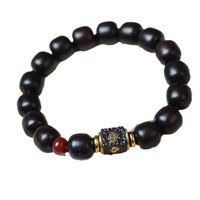 Bracelet en bois de santal violet (Dalbergia)