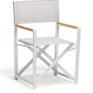 Chaise pliante d'extérieur moderne de style Hong Kong, imperméable, résistante au soleil, empilable pour un rangement facile, salon, jardin, camping - Product Image 1