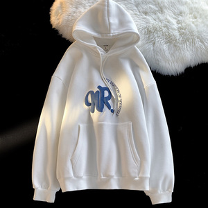 העליון קפוצ 'ון איכותי צרפתי מעול oem כותנה קפוצ' ון בגודל בינוני מעודף דפוס רקום - Product Image 4