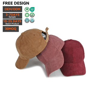 Gorra de Béisbol de Pana de 6 Paneles con Logotipo Bordado Personalizado, Ajustable, de Algodón de Alta Calidad, con Diseño Impreso, para Hombre, Invierno - Product Image 2