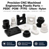 Accessoires en plastique POM usinés CNC de haute précision, support de montage d'équipement en polyoxyméthylène autolubrifiant, service personnalisé