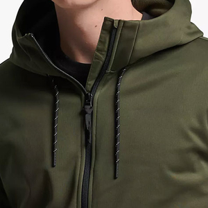 Veste softshell pour homme, nouvelle mode, style hiver, avec capuche, logo sur le devant, coupe-vent, imperméable, respirante, séchage rapide - Product Image 5