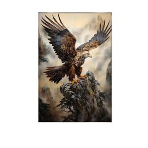 Grande Pintura Abstrata Retangular Vertical para Decoração de Entrada, Escritório do Chefe, Sala de Estudo, Moderna em Cristal e Porcelana - Product Image 5