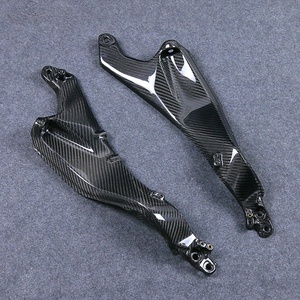 แผงข้างเบาะคาร์บอนไฟเบอร์แห้ง 3K สำหรับ Kawasaki Ninja H2 H2R 2015-2026 ชุดแต่งขอบเบาะมอเตอร์ไซค์ - Product Image 5