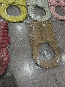 Collier brodé africain pour robe de mariée nigériane, décoration de couture, matériel DIY, accessoire de col doré - Product Image 2