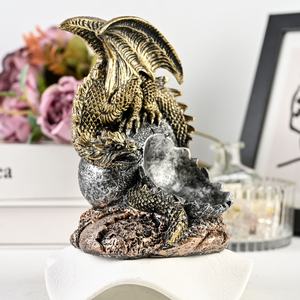 ที่วางเรซิ่นรูปทรงมังกร งานฝีมือประดับตกแต่งโต๊ะทำงาน ของตกแต่งคริสตัลอื่นๆ ของตกแต่งสำนักงาน - Product Image 4