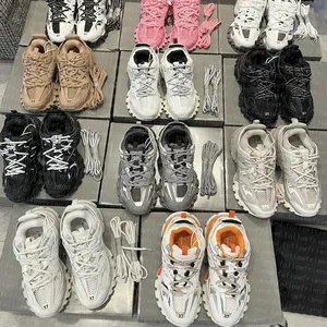 Zapatillas de Diseño Deportivas 3.0 7.0 7.5, Zapatillas Casuales con Plataforma para Hombre y Mujer, Zapatillas Deportivas Triple Blanco, Negro y Rosa - Product Image 1