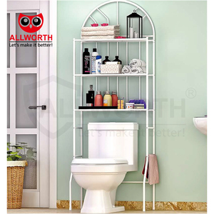 تصميم داخلي وحدات توفير مساحة قابلة للتعديل رفوف غسالة رف تخزين منظم الحمام - Product Image 3