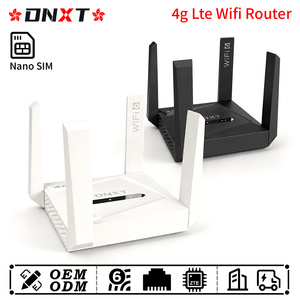 DNXT 4g lte router Cat4 2.4GHz 300Mbps 4g sim card mini wifi wlan router Fold antenna wifi router with sim card Office Use - Product Image 1