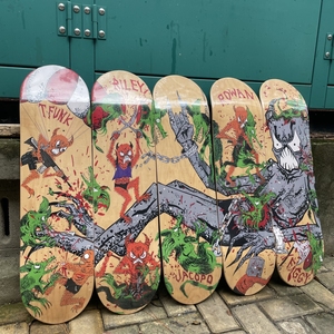 Planche de skateboard Baker T-Funk Riley ACOPD ROWAN TOXIC RATS 100% érable canadien Plus de tailles 7,75/8,0/8,25/8,375/8,5 pouces - Product Image 6