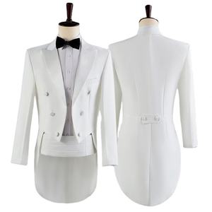 ชุดสูทผู้ชายสำหรับการแสดงบนเวที สไตล์อังกฤษ ชุดทักซิโด้ความยาวปานกลาง ชุดทางการสำหรับผู้ชาย - Product Image 1