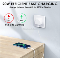 Échantillon gratuit 20W USB C adaptateur de voyage TYPE C PD3.0 tête de charge rapide pour iPhone 14 13 12 11 iPad 3A chargeur mural